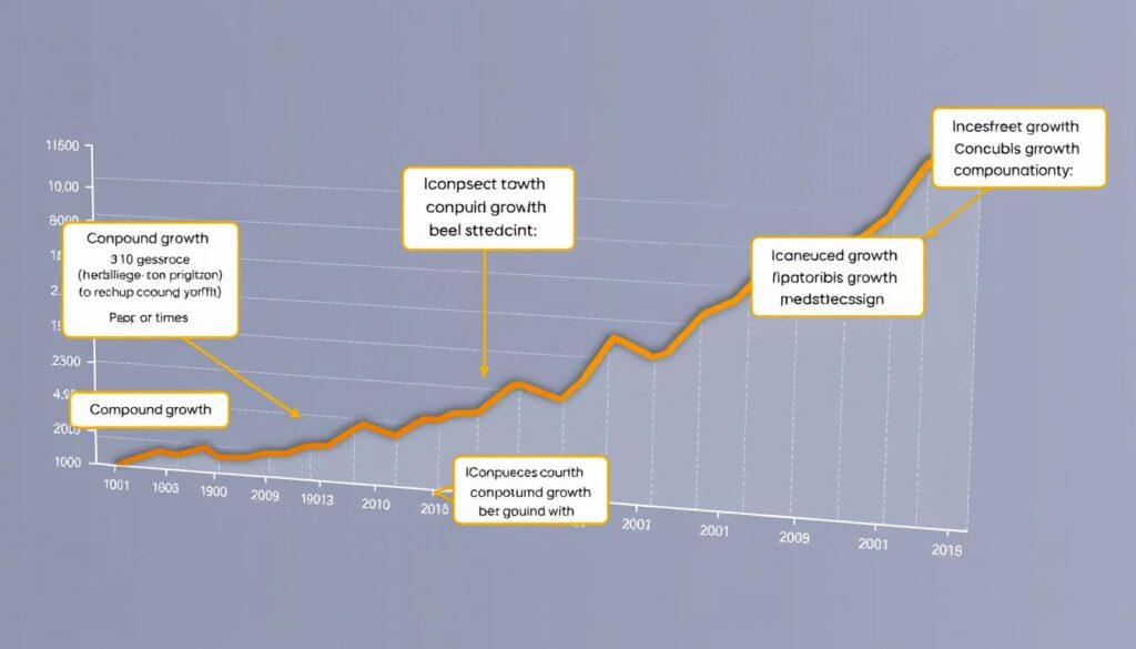 Investment portfolio growth chart showing wealth multiplication strategies