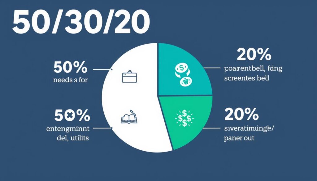 The 50/30/20 budgeting rule illustrated showing allocation of income to needs, wants, and savings The 50/30/20 budgeting rule illustrated showing allocation of income to needs, wants, and savings