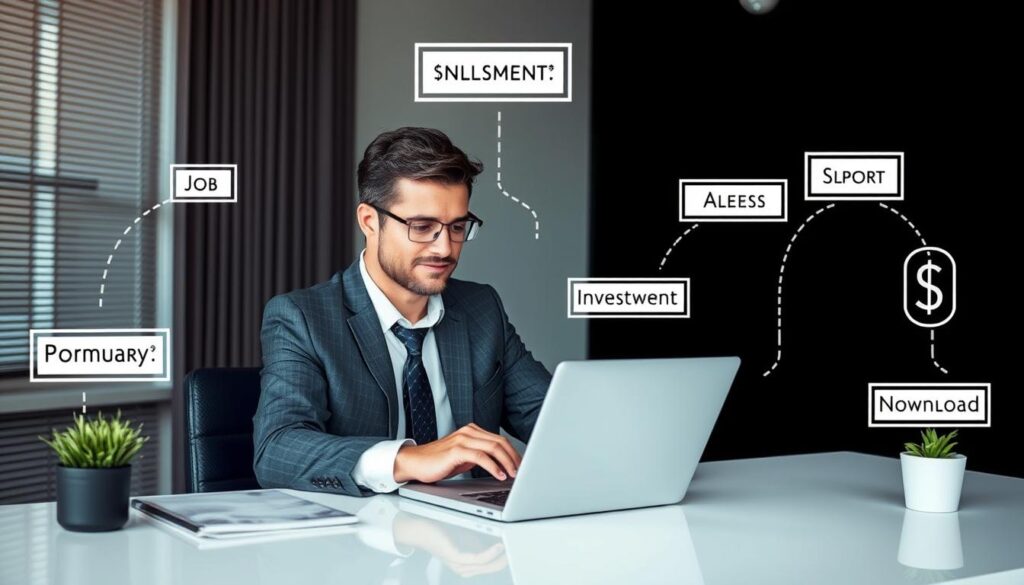 Person with multiple income streams on path to become rich
