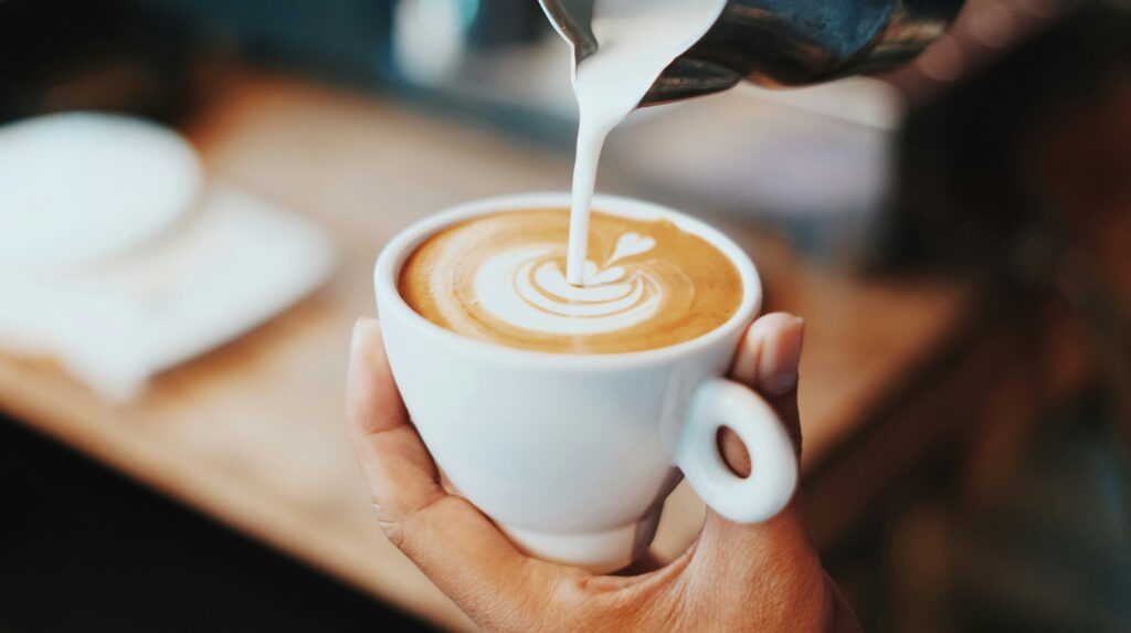 person making latte art person making latte art